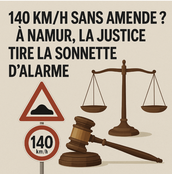 ⚖️ 140 km/h sans amende ? À Namur, la justice tire la sonnette d’alarme