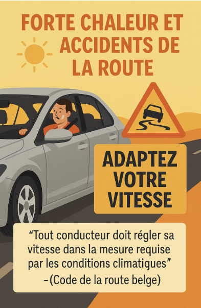🚗 Forte chaleur et accidents de la route : pourquoi adapter sa vitesse est essentiel
