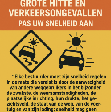🚗 Grote hitte en verkeersongevallen: waarom u uw snelheid moet aanpassen