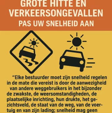 🚗 Grote hitte en verkeersongevallen: waarom u uw snelheid moet aanpassen
