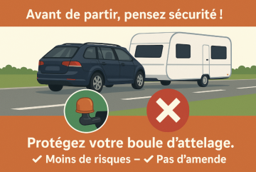 ⚠️ Vacances en vue : pensez à protéger votre boule d’attelage !