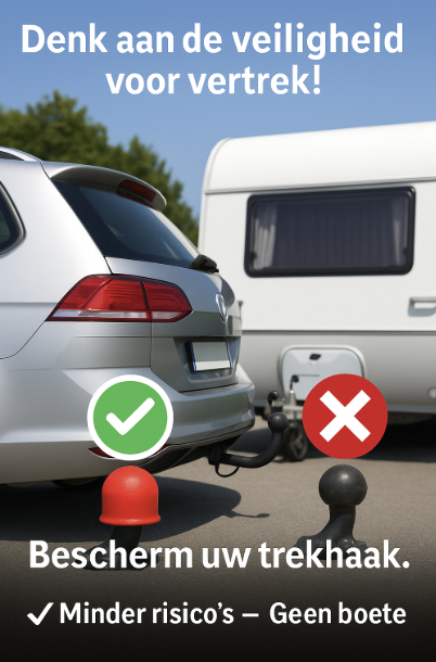 ⚠️ Vakantie in zicht: vergeet niet je trekhaak te beveiligen!