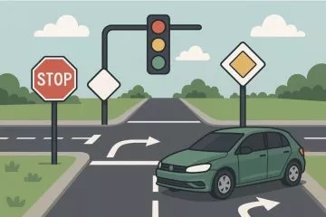 🚦 Right of Way and Use of Indicators at Intersections in Belgium