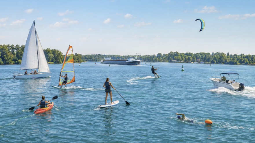 🌊 Vacances sur l’eau : qui a la priorité entre voilier, paddle, kayak, kitesurf et bateau à moteur ?