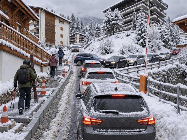 🚗 Narrow roads on slopes: what should you do when two cars cannot pass each other?
